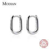 925 Silver Sparkling Hoop Earrings for Women Christmas Gift