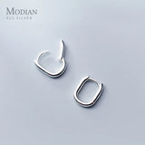 925 Silver Sparkling Hoop Earrings for Women Christmas Gift
