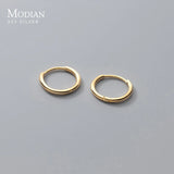 925 Silver Round Hoop Earrings for Women