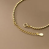 925 Sterling Silver Square Link Chain Bracelet Stackable for Women