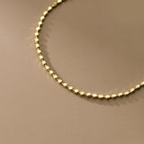 925 Sterling Silver Square Link Chain Bracelet Stackable for Women