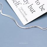 Three Layer Snake Bone Chain 925 Sterling Silver Link Chain Bracelet