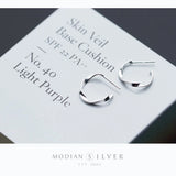 Minimalism 925 Silver Stud Earrings for Women