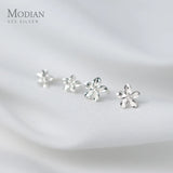 Sterling Silver Small Flower Stud Earrings for Women