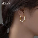925 Silver Smooth Minimalist Ear Studs for Women