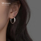 925 Silver Smooth Minimalist Ear Studs for Women