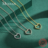 925 Silver 3 Hearts Pendant Necklace Love Chain Fine Jewelry Women