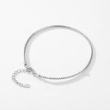 925 Silver Snake Chain Bracelet Bangle for Women