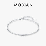 925 Silver Snake Chain Bracelet Bangle for Women