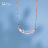 Zircon Star Pendant Silver Geometric Fine Jewelry