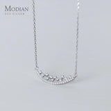 Zircon Star Pendant Silver Geometric Fine Jewelry