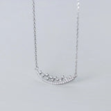 Zircon Star Pendant Silver Geometric Fine Jewelry