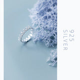 Crown Clear CZ 925 Sterling Silver Rings for Women