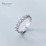 Crown Clear CZ 925 Sterling Silver Rings for Women
