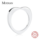 925 Sterling Silver Heart Ring Classic Ins Style Finger Rings Women Jewelry