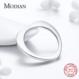 925 Sterling Silver Heart Ring Classic Ins Style Finger Rings Women Jewelry