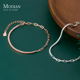 Geometric Zirconia Bracelet Bangle 925 Silver