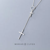 Sterling Silver Cross Pendant Necklace for Women