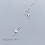 Sterling Silver Cross Pendant Necklace for Women