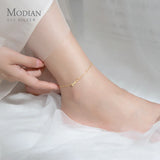 925 Sterling Silver Infinite Love Chain Lady Anklet For Women Foot Bracelet