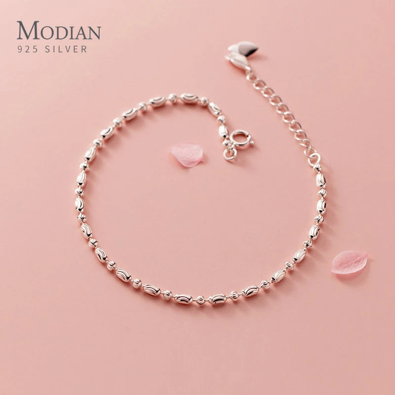 Vintage Pattern Bracelet 925 Sterling Silver Charm Bracelets For Women