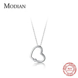 Pink Zircon Hearts 925 Silver Pendant Necklace for Women
