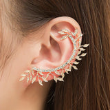 Vintage Punk Gothic Crystal Ear Cuff Wrap Clip Earrings
