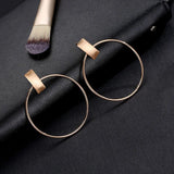 Punk Vintage Large Circle Earrings for Women Jewelry