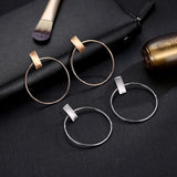 Punk Vintage Large Circle Earrings for Women Jewelry