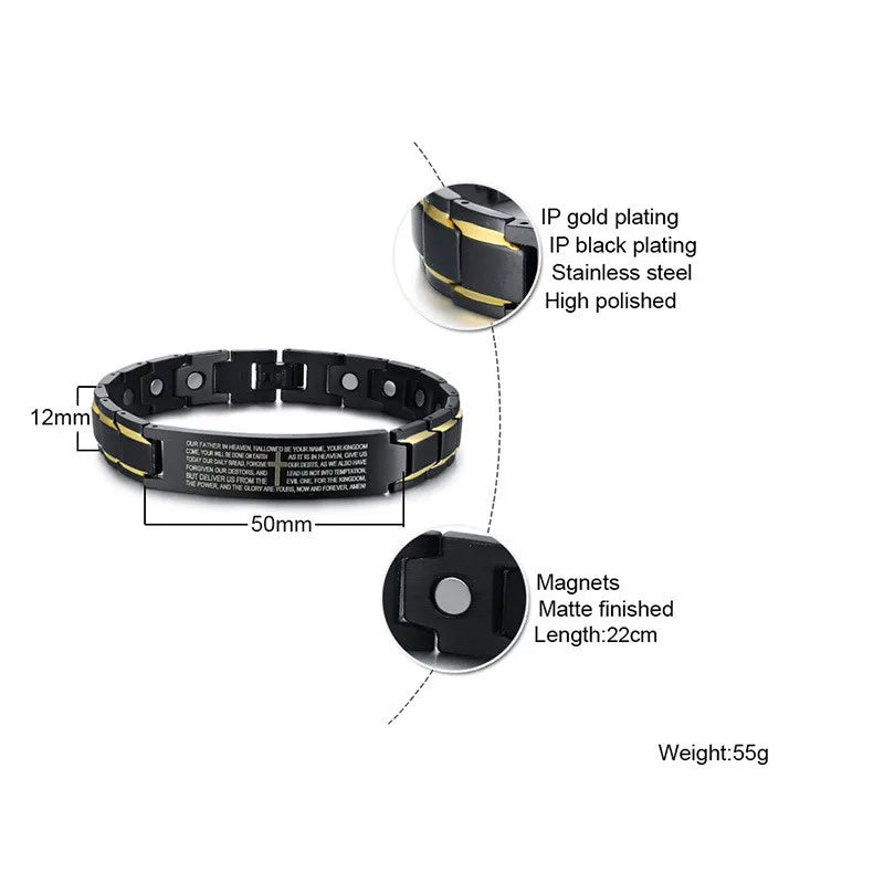 Stainless Steel Magnet Bracelet for Men