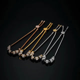 Silver Stainless Steel Bracelets Bangles For Woman Pulseira Jewelry