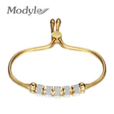 Silver Stainless Steel Bracelets Bangles For Woman Pulseira Jewelry