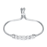 Silver Stainless Steel Bracelets Bangles For Woman Pulseira Jewelry