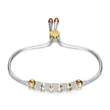 Silver Stainless Steel Bracelets Bangles For Woman Pulseira Jewelry