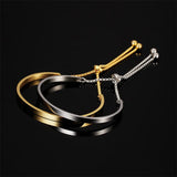 Engraved Bracelet For Women Gold/ Silver Stainless Steel Bracelet