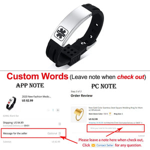 Engraved Steel ID Tap Bracelet for Women