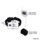 Engraved Steel ID Tap Bracelet for Women