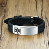 Engraved Steel ID Tap Bracelet for Women