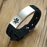 Engraved Steel ID Tap Bracelet for Women