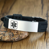 Engraved Steel ID Tap Bracelet for Women