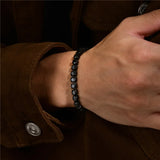 5mm Zircon Tennis Chain Bracelet Stainless Steel Unisex Jewelry
