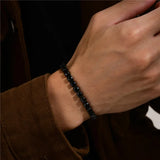 5mm Zircon Tennis Chain Bracelet Stainless Steel Unisex Jewelry