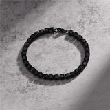 5mm Zircon Tennis Chain Bracelet Stainless Steel Unisex Jewelry