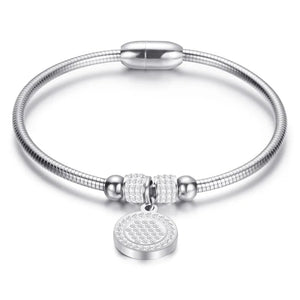 Adjustable Stainless Steel Cuff Bracelet Set for Women
