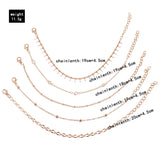 Bohemian Ankle Bracelets Set for Women Beads Rhinestone Charm