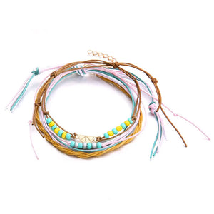 Colorful Beads Rope Anklets For Women Charm Anklet Bracelets