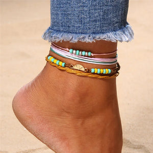 Colorful Beads Rope Anklets For Women Charm Anklet Bracelets