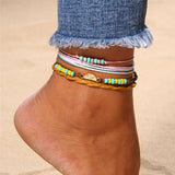 Colorful Beads Rope Anklets For Women Charm Anklet Bracelets