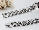 Stainless Steel Medical Bracelet for Men Jewelry Two Size