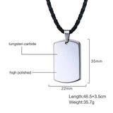Tungsten Carbide Chokers Soldier Dog Pendant Necklace